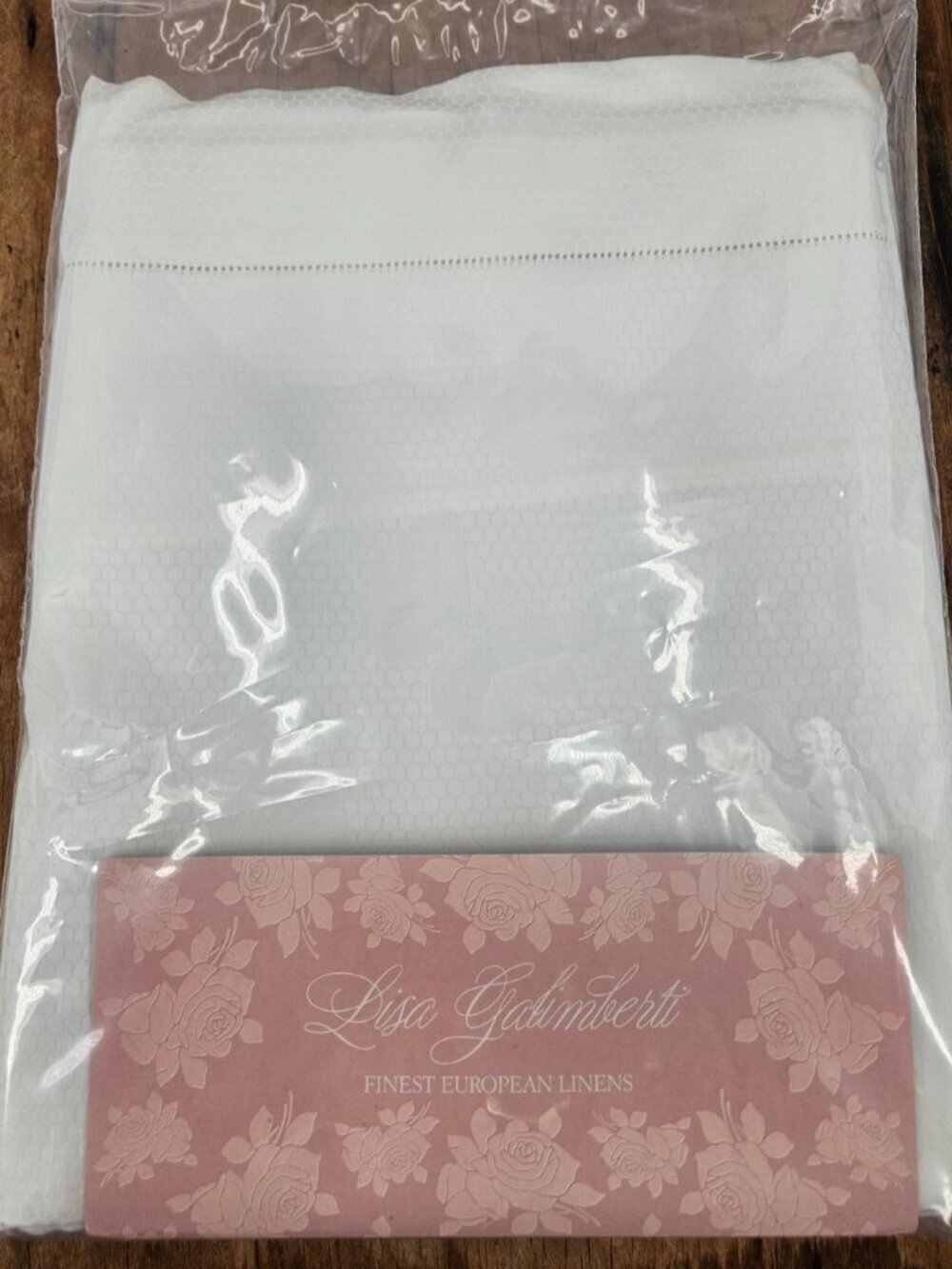 New Lisa Galimberti King Flat Sheet White Butterflies Cotton Damask